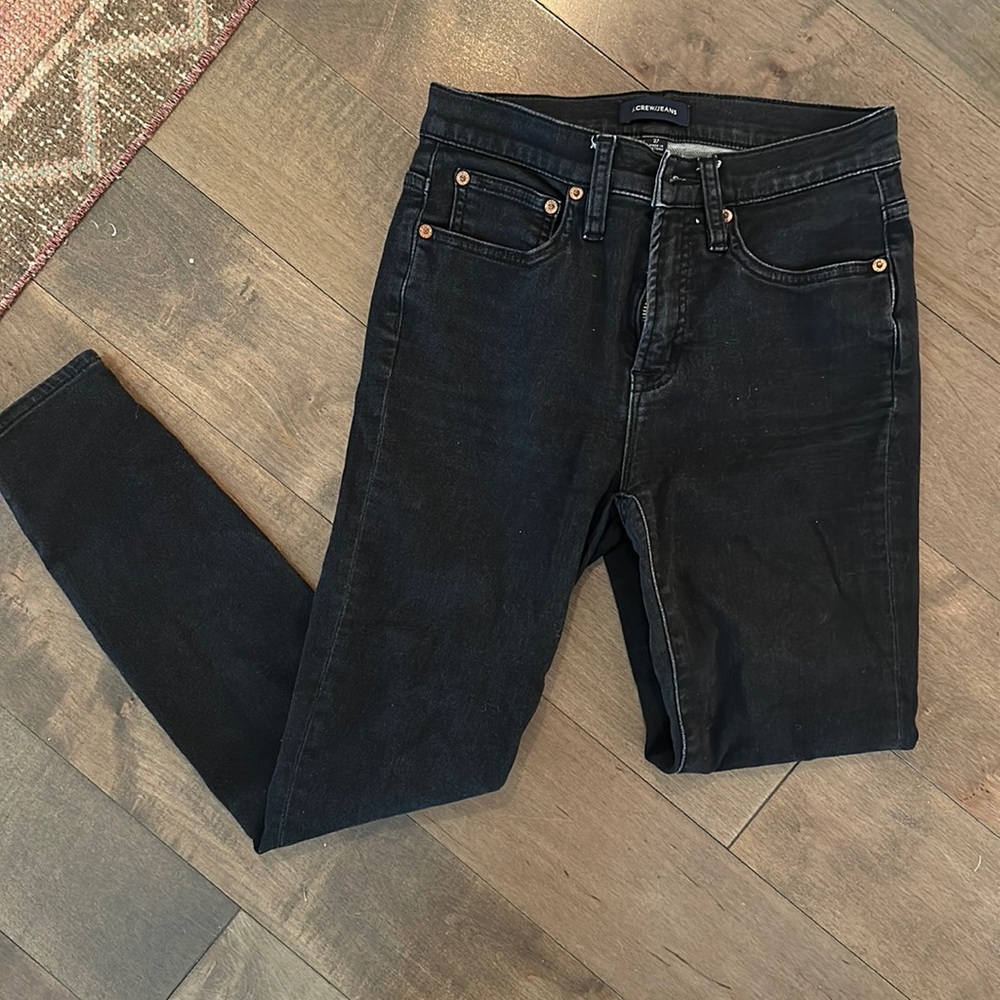 J Crew black skinny jeans